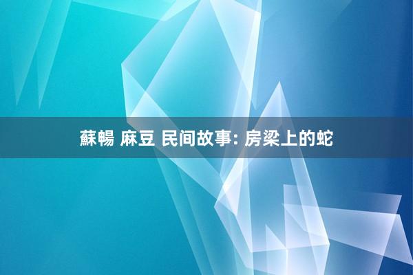 蘇暢 麻豆 民间故事: 房梁上的蛇