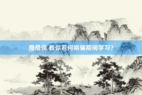 撸撸侠 教你若何哄骗期间学习？