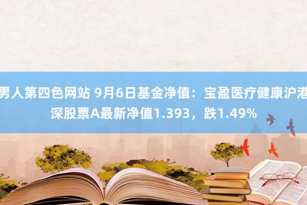 男人第四色网站 9月6日基金净值：宝盈医疗健康沪港深股票A最新净值1.393，跌1.49%