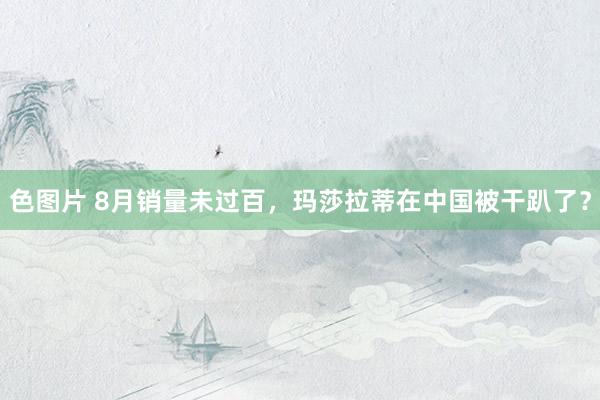 色图片 8月销量未过百，玛莎拉蒂在中国被干趴了？