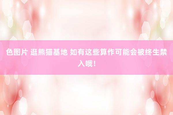 色图片 逛熊猫基地 如有这些算作可能会被终生禁入哦！