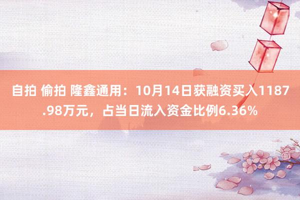 自拍 偷拍 隆鑫通用：10月14日获融资买入1187.98万元，占当日流入资金比例6.36%