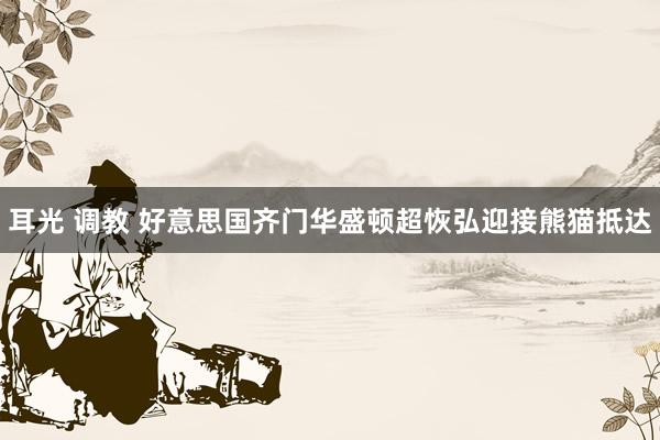 耳光 调教 好意思国齐门华盛顿超恢弘迎接熊猫抵达