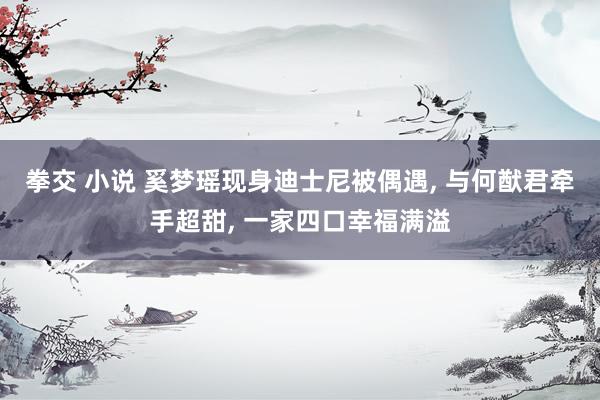 拳交 小说 奚梦瑶现身迪士尼被偶遇， 与何猷君牵手超甜， 一家四口幸福满溢