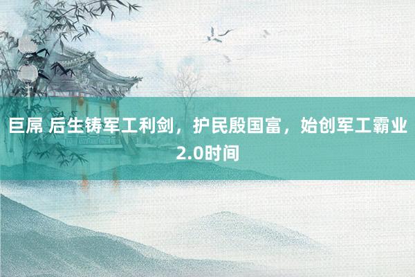 巨屌 后生铸军工利剑，护民殷国富，始创军工霸业2.0时间
