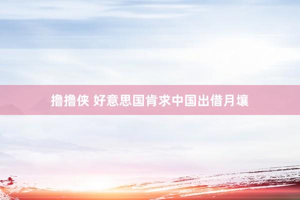 撸撸侠 好意思国肯求中国出借月壤