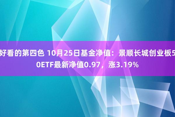 好看的第四色 10月25日基金净值：景顺长城创业板50ETF最新净值0.97，涨3.19%