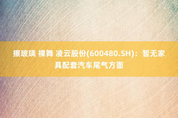 擦玻璃 裸舞 凌云股份(600480.SH)：暂无家具配套汽车尾气方面