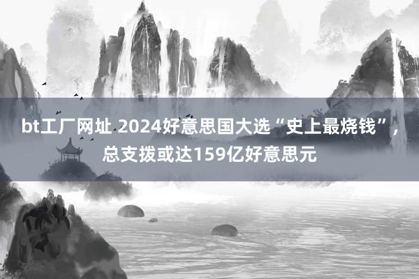 bt工厂网址 2024好意思国大选“史上最烧钱”，总支拨或达159亿好意思元