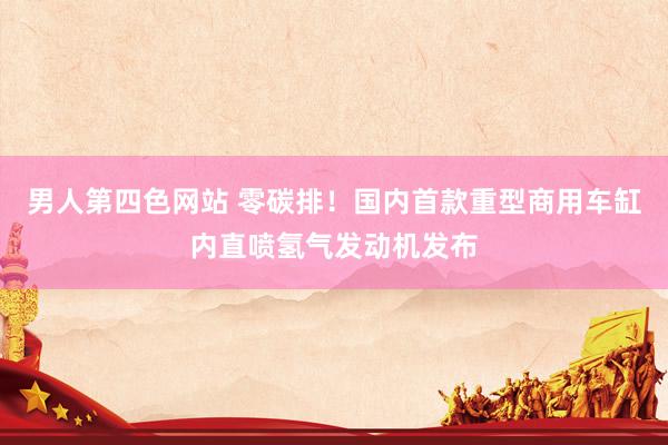 男人第四色网站 零碳排！国内首款重型商用车缸内直喷氢气发动机发布