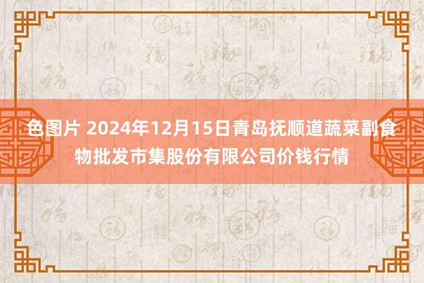 色图片 2024年12月15日青岛抚顺道蔬菜副食物批发市集股份有限公司价钱行情