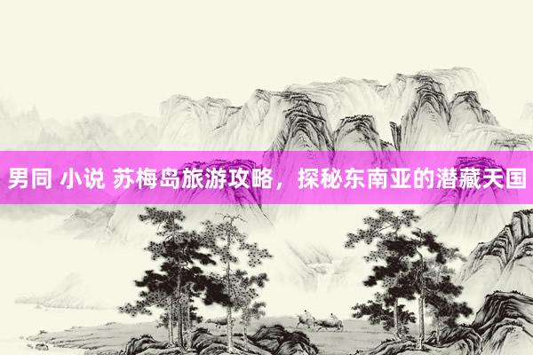 男同 小说 苏梅岛旅游攻略，探秘东南亚的潜藏天国