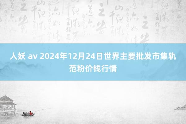 人妖 av 2024年12月24日世界主要批发市集轨范粉价钱行情