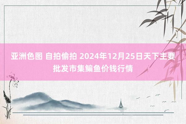 亚洲色图 自拍偷拍 2024年12月25日天下主要批发市集鳊鱼价钱行情