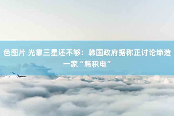 色图片 光靠三星还不够：韩国政府据称正讨论缔造一家“韩积电”