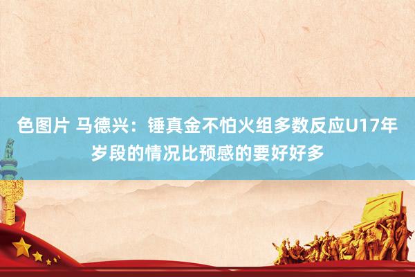 色图片 马德兴：锤真金不怕火组多数反应U17年岁段的情况比预感的要好好多
