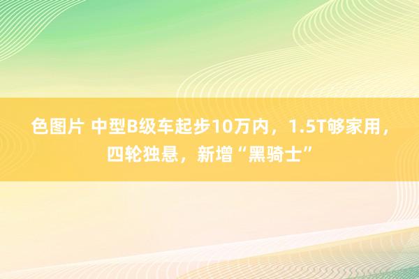 色图片 中型B级车起步10万内，1.5T够家用，四轮独悬，新增“黑骑士”