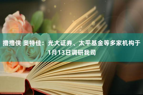 撸撸侠 奥特佳：光大证券、太平基金等多家机构于1月13日调研我司