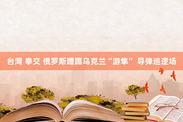 台灣 拳交 俄罗斯蹧蹋乌克兰“游隼” 导弹巡逻场